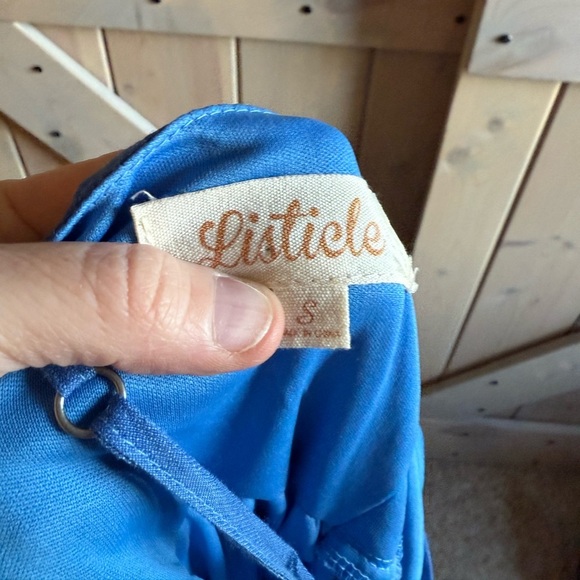 Listicle Lace Up Back Maxi - Picture 2 of 6